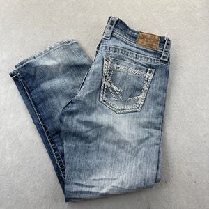 BKE Jeans Womens 29 Blue Payton Universal Fit Mid Rise Straight Stretch Denim